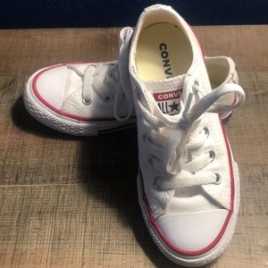 White Converse Low tops Kids